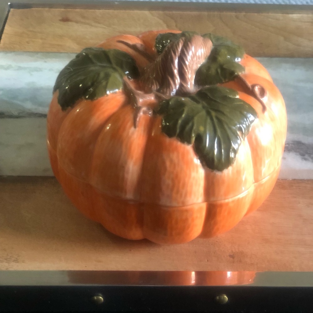 🍁Ceramic hand painted pumpkin 🎃